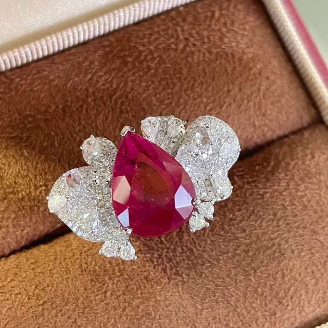 14k Gold 5.6 Ct Natural Tourmaline & Diamond Ring - 3