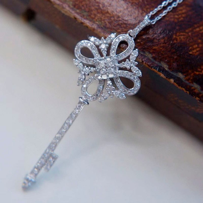 14k Gold 0.73 Ct Natural H Diamond Pendant( Without Chain ) - 2