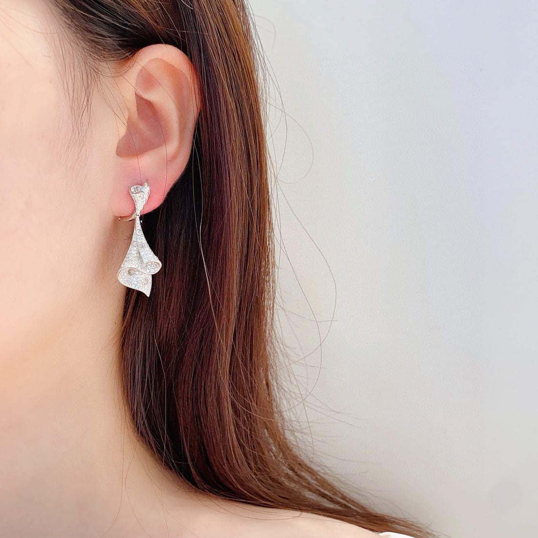 14k Gold 2.14 Ctw Natural H Diamond Earrings - 2