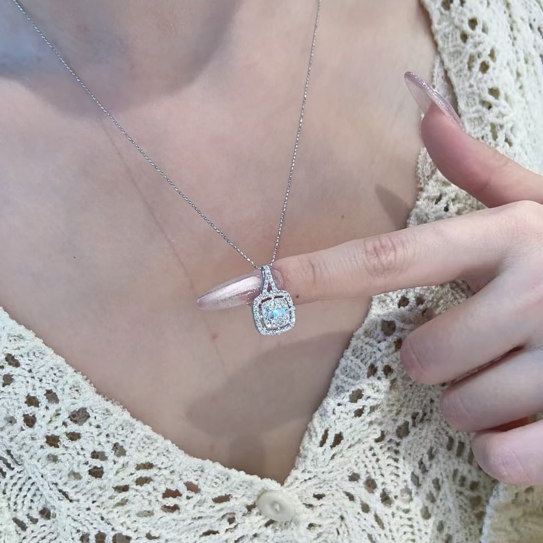 14k Gold 0.45 Ct Natural H Diamond Pendant( Without Chain ) - 2