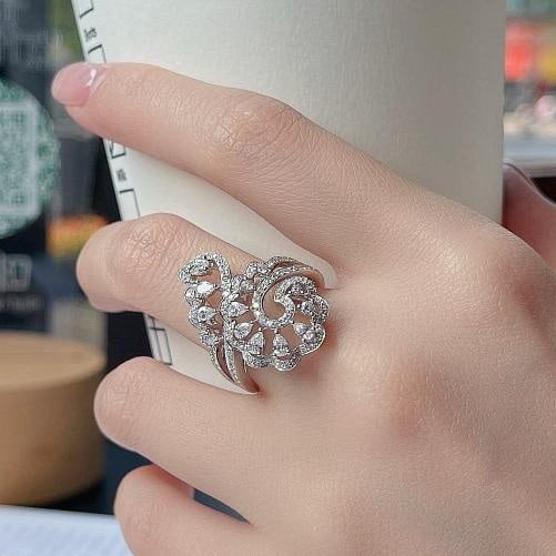14k Gold 1.09 Ctw Natural H Diamond Ring - 4