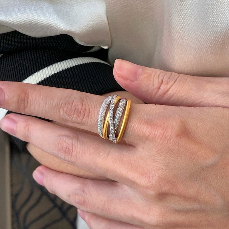 14k Gold 0.64 Ct Natural H Diamond Ring - 2