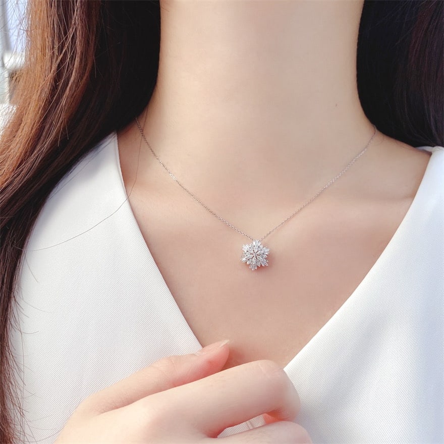 14k Gold 0.4 Ct Natural H Diamond Pendant( Without Chain ) - 2