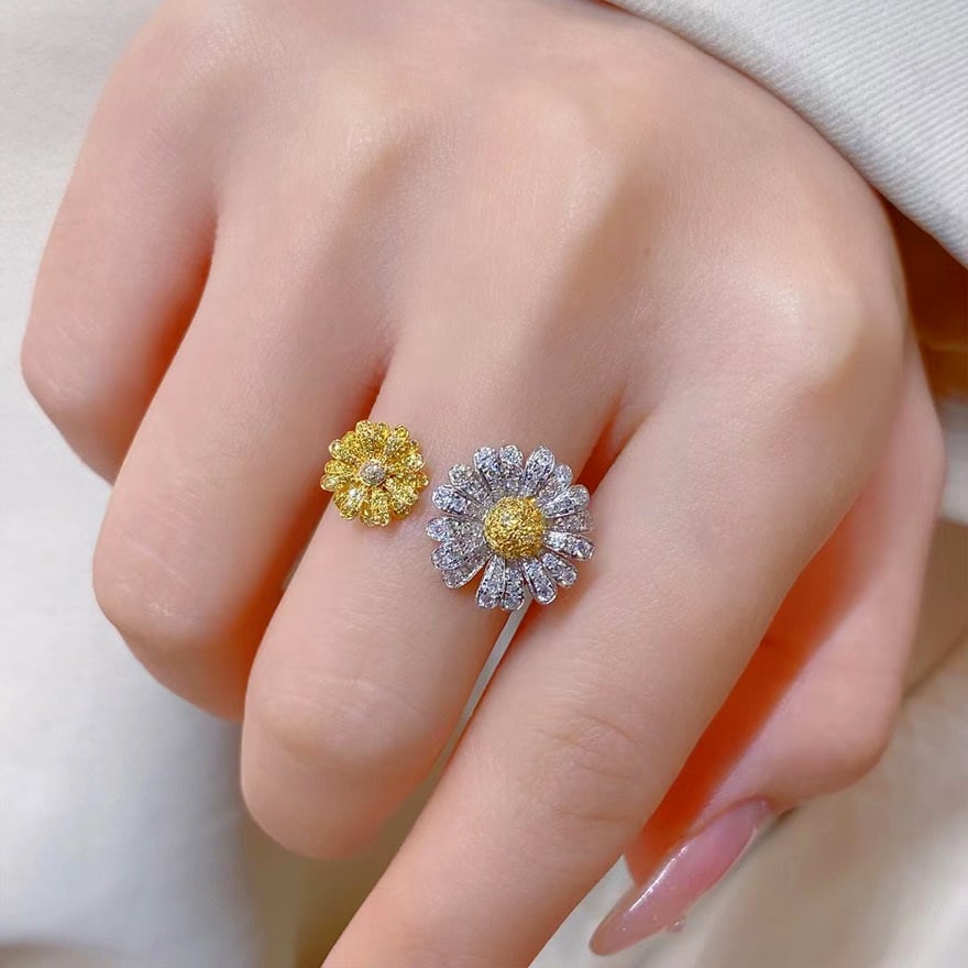 14k Gold 1 Ct Natural Color Diamond Ring - 5