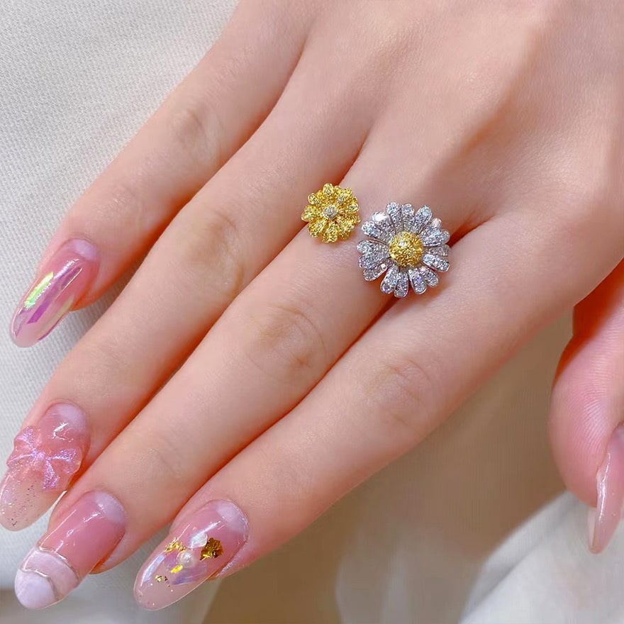 14k Gold 1 Ct Natural Color Diamond Ring - 6