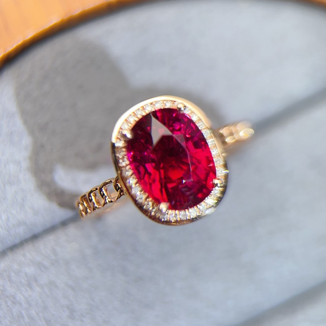 14k Gold 2.78 Ct Natural Tourmaline & Diamond Ring - 3