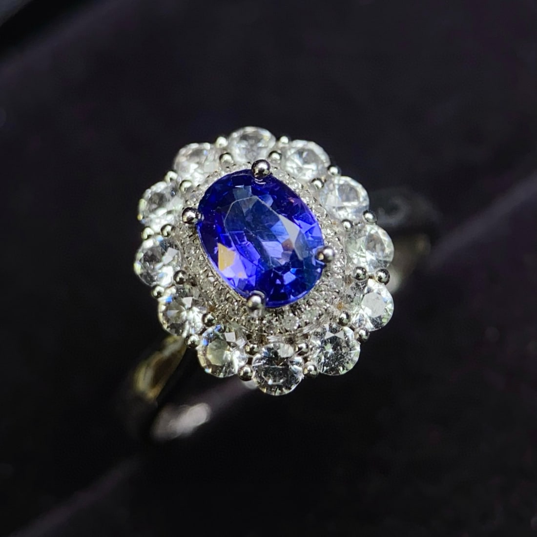 14k Gold 1.38 Ctw Natural Sapphire & Diamond Ring/pendant( Without Chain ) - 6
