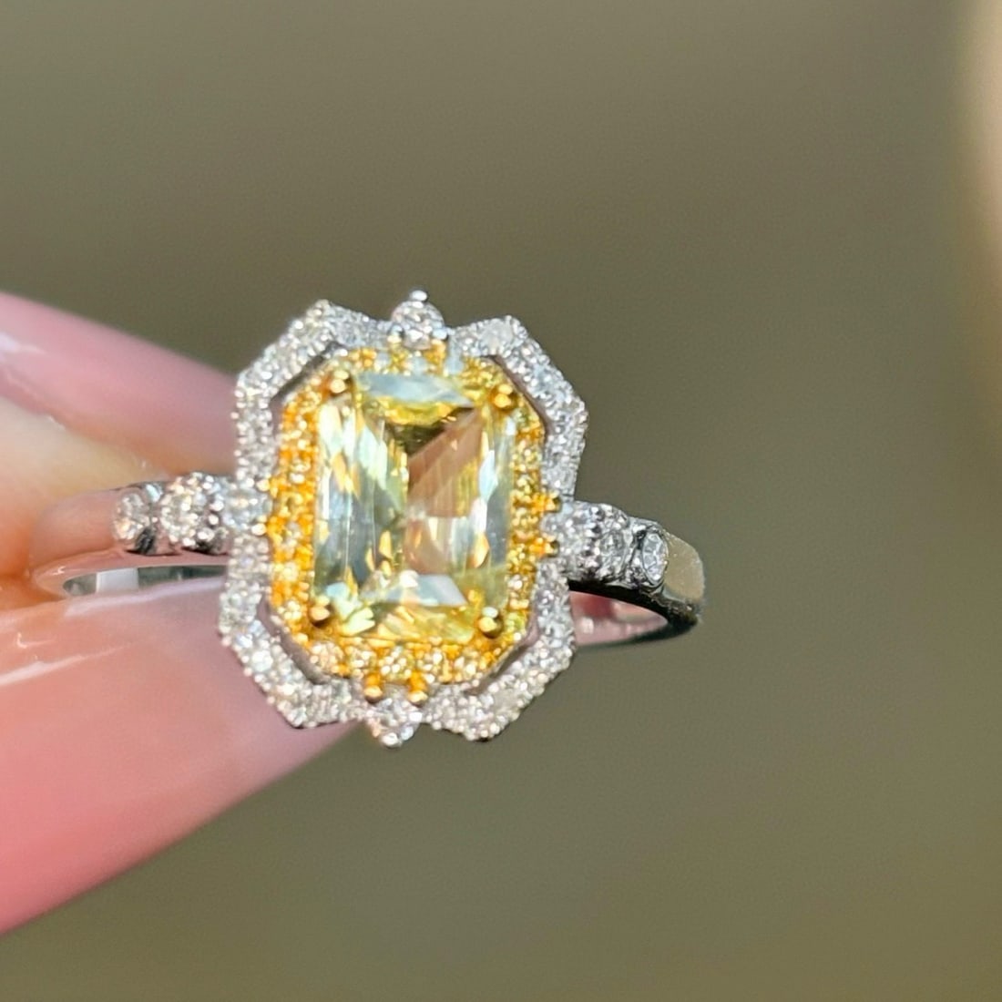 14k Gold 1.30 Ctw Natural Sapphire & Diamond Ring - 3