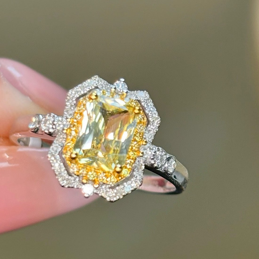 14k Gold 1.30 Ctw Natural Sapphire & Diamond Ring - 4