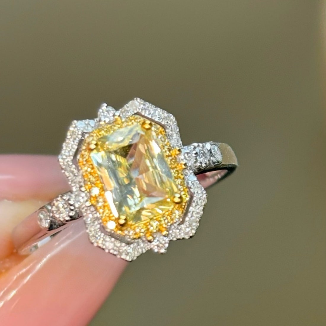 14k Gold 1.30 Ctw Natural Sapphire & Diamond Ring - 5