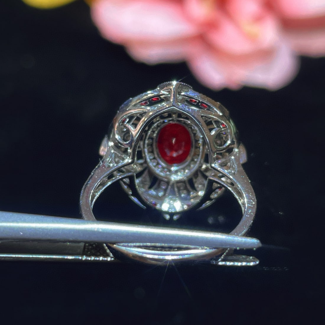 14k Gold 1.69 Ctw Vivid Red Natural Ruby & Diamond Ring - 5