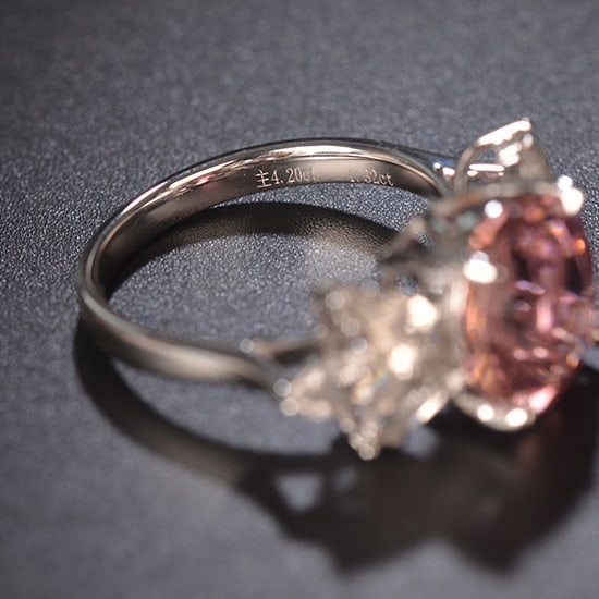 14k Gold 5.52 Ctw Natural Tourmaline & Sapphire Ring - 5