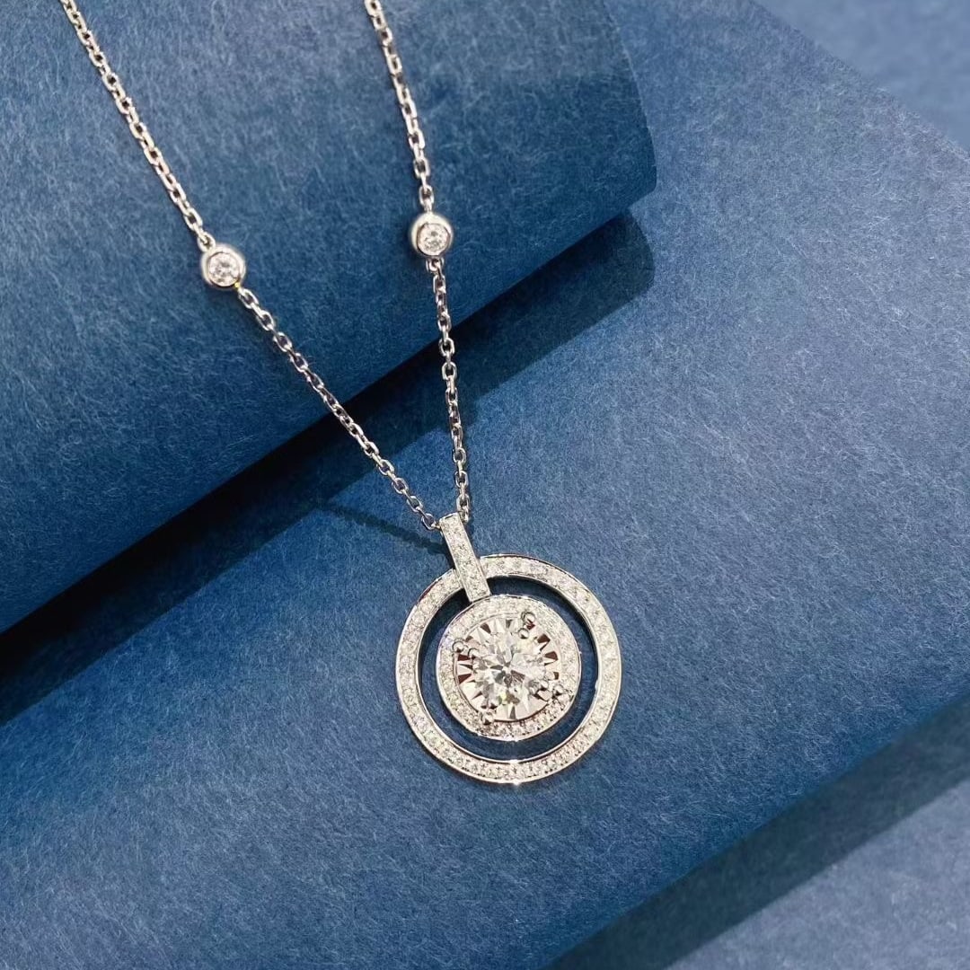 Gia Certified 14k Gold 1.19 Ctw Natural D Si1 Round Diamond Necklace: Ref:231045187 // gold content:14k gold // main gemstone:diamond // certified:gia // shape:round // carat weight:0. 7ct // clarity grade:si1 // color:d // treatment:natural // cut grade:vg // //
