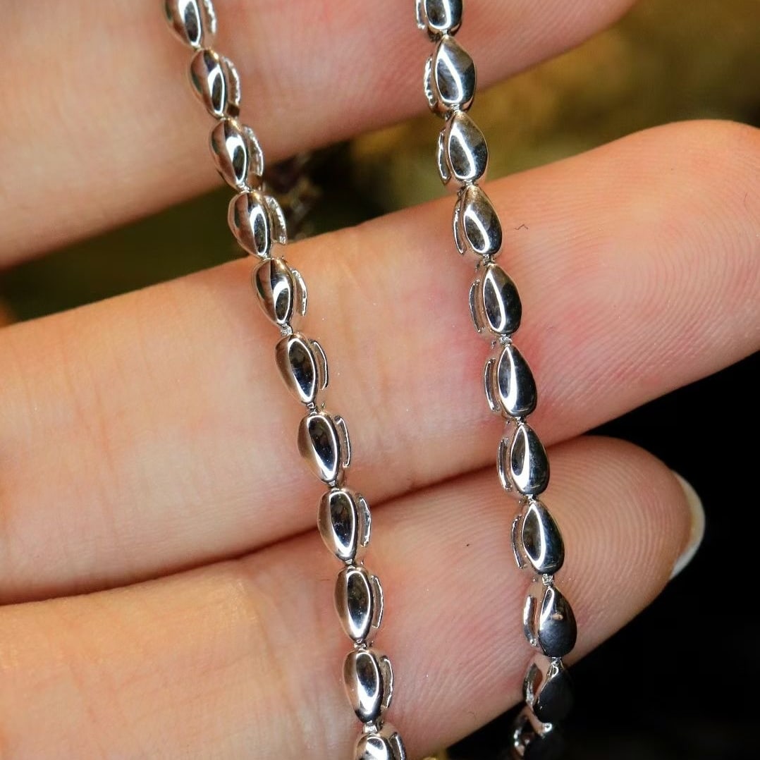 14k Gold 0.6 Ct Natural H Diamond Bracelet - 2