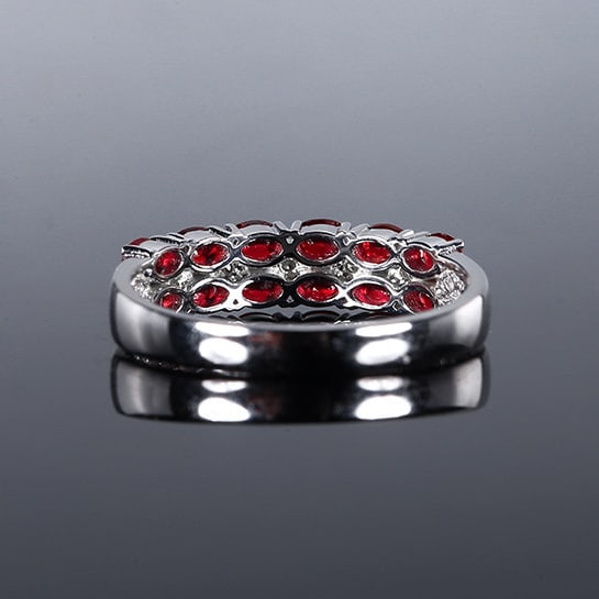 14k Gold 1.30 Ctw Natural Ruby & Diamond Ring - 4