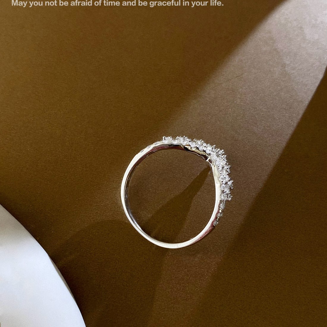 14k Gold 0.4 Ct Natural H Diamond Ring - 5