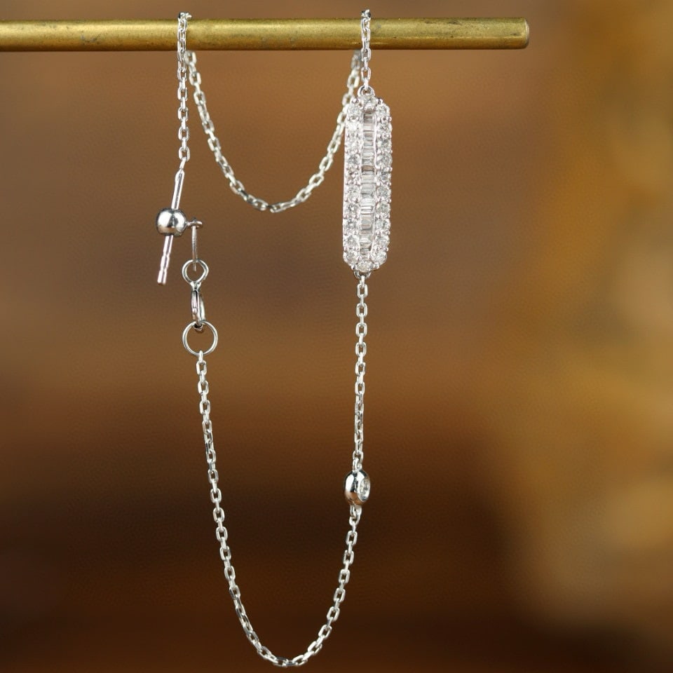 14k Gold 0.50 Ct Natural H Diamond Bracelet - 4