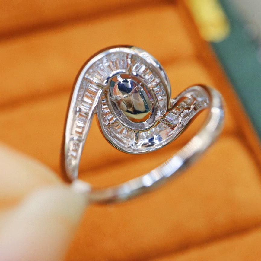 14k Gold 2.72 Ctw Natural Sapphire & Diamond Ring - 4