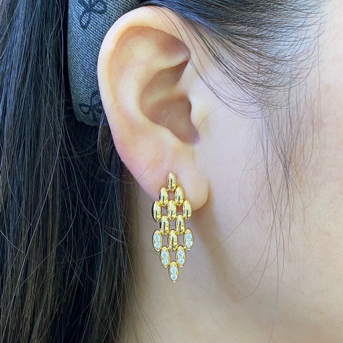14k Gold 0.78 Ctw Natural H Diamond Jewelry Set - 3