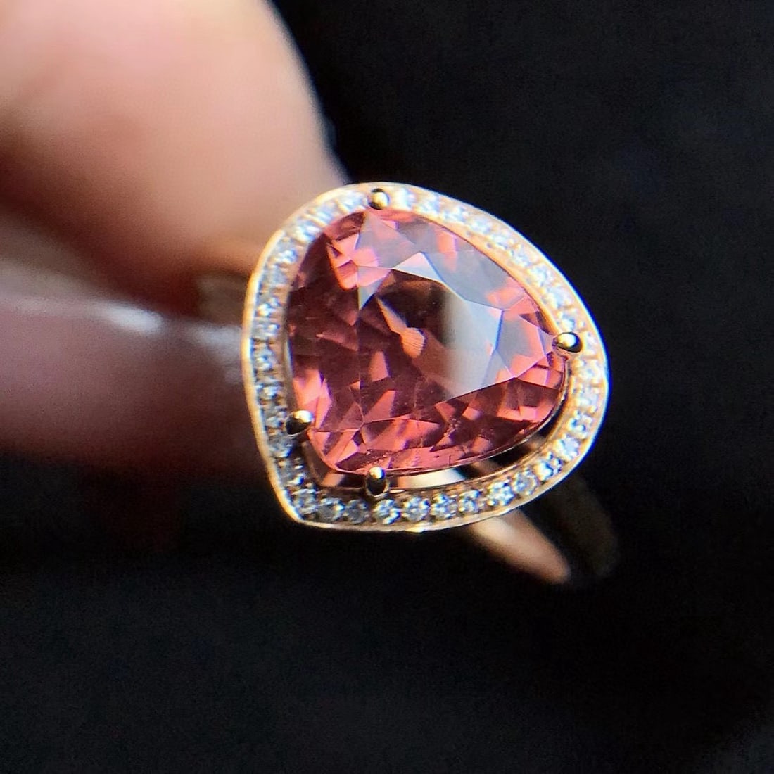 14k Gold 3.16 Ctw Natural Tourmaline & Diamond Ring - 3