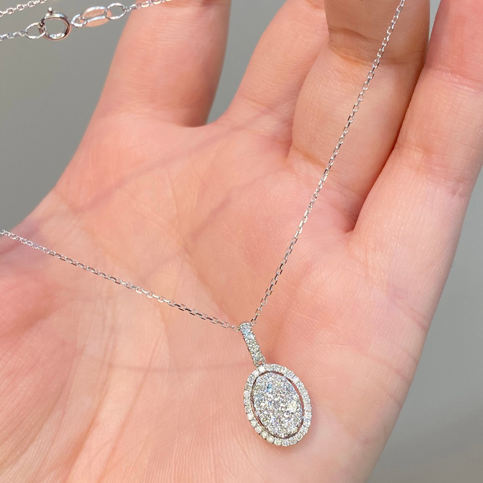 14k Gold 0.51 Ct Natural H Diamond Pendant( Without Chain ) - 4