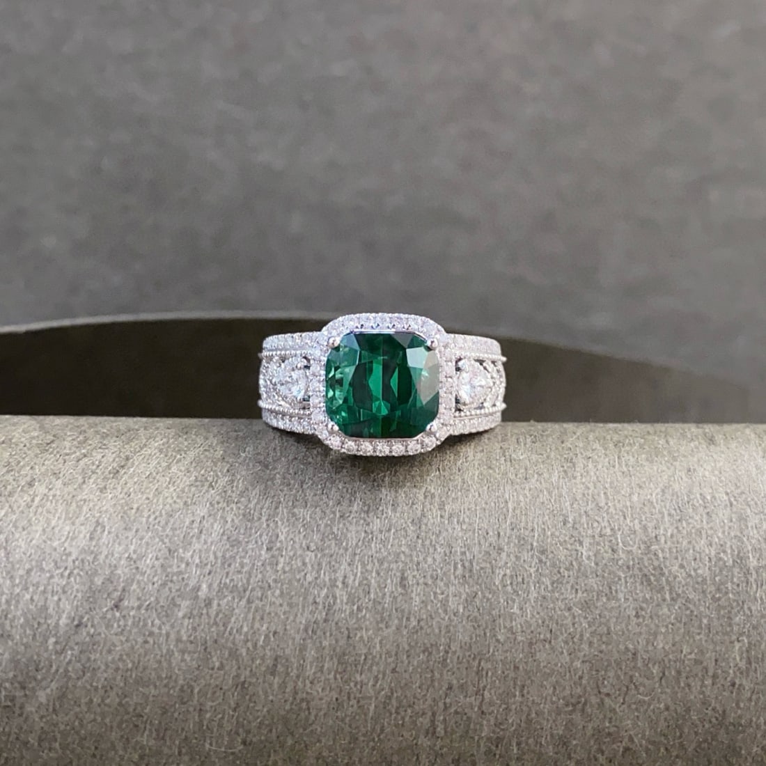 14k Gold 5.35 Ctw Natural Tourmaline & Diamond Ring - 4
