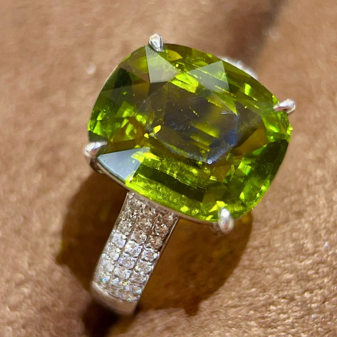 14k Gold 6.80 Ctw Natural Tourmaline & Diamond Ring - 2