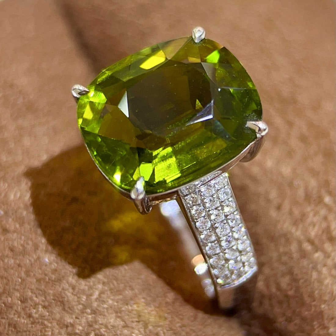 14k Gold 6.80 Ctw Natural Tourmaline & Diamond Ring - 5