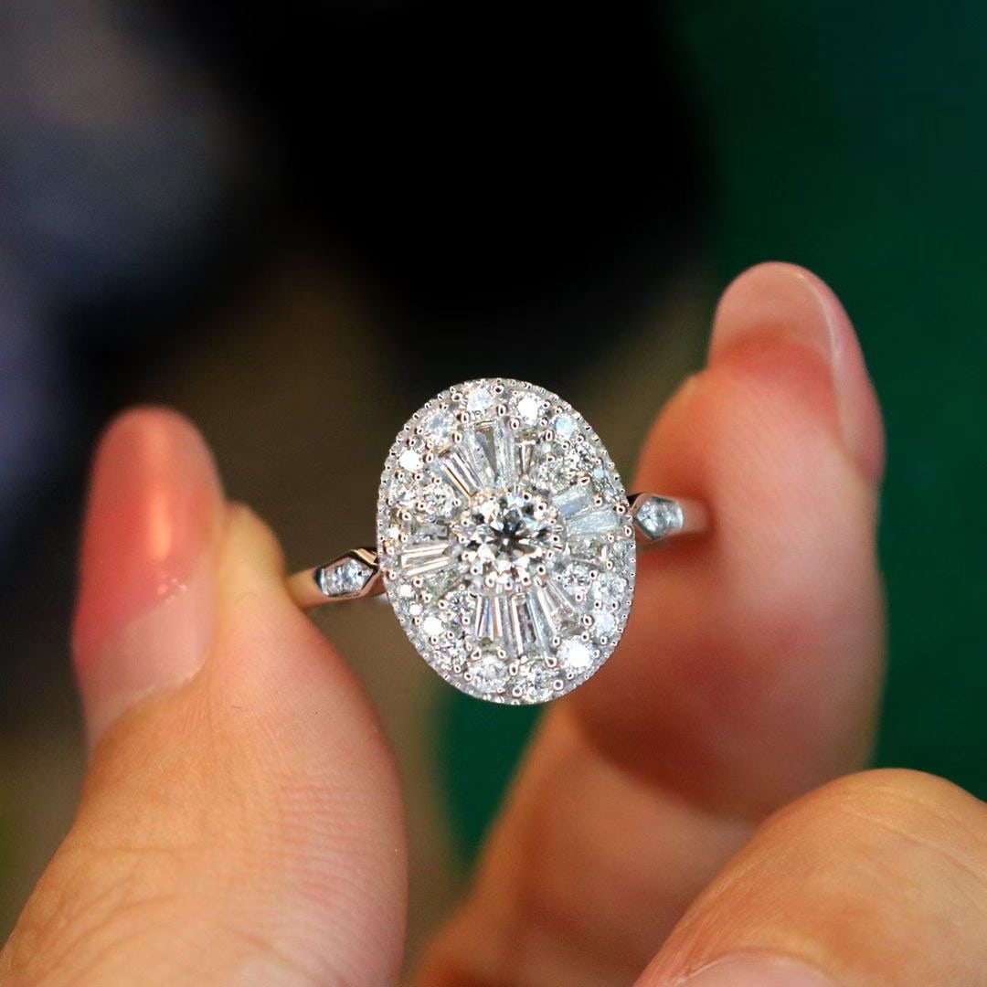 14k Gold 0.7 Ct Natural H Diamond Ring: Ref:231046290 // gold content:14k gold // ring size:7. 25us // // main gemstone:diamond // shape:multiply // carat weight:0. 7ct // clarity grade:vs-si // color:h // treatment:natural // Low