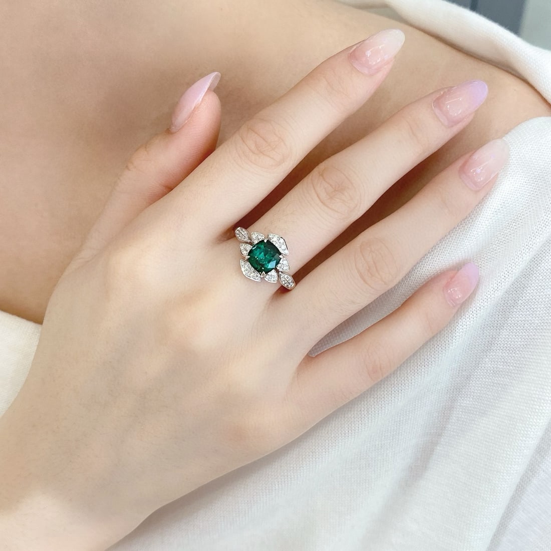14k Gold 2.34 Ctw Natural Tourmaline & Diamond Ring - 3