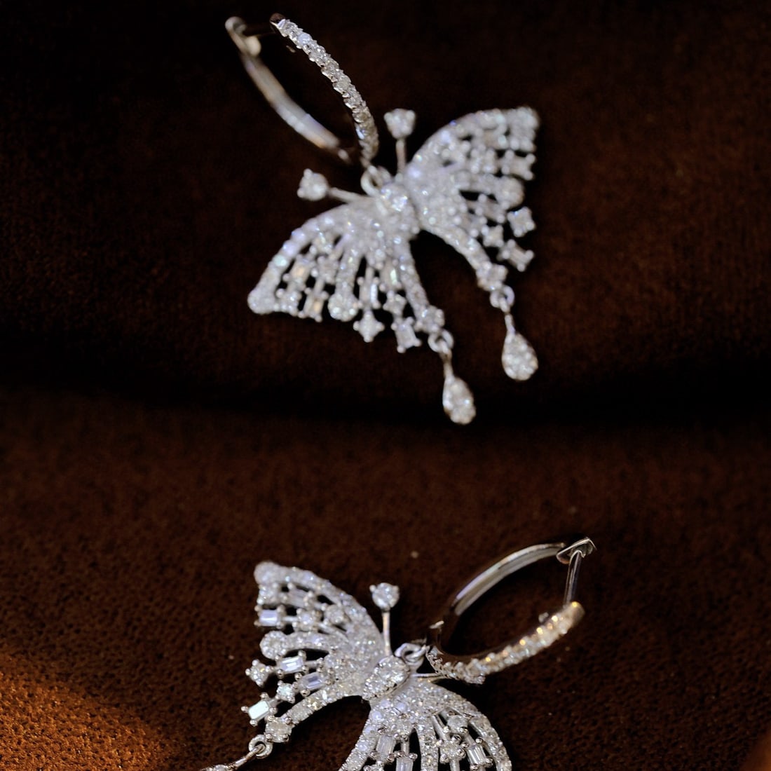 14k Gold 1.36 Ct Natural H Diamond Earrings - 2