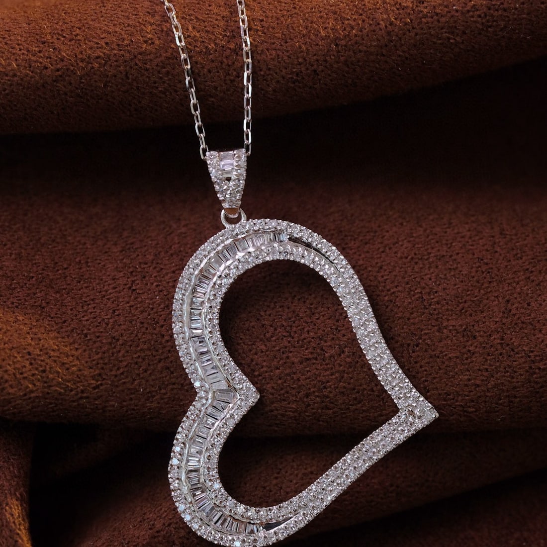 14k Gold 0.65 Ct Natural H Diamond Pendant( Without Chain ) - 3
