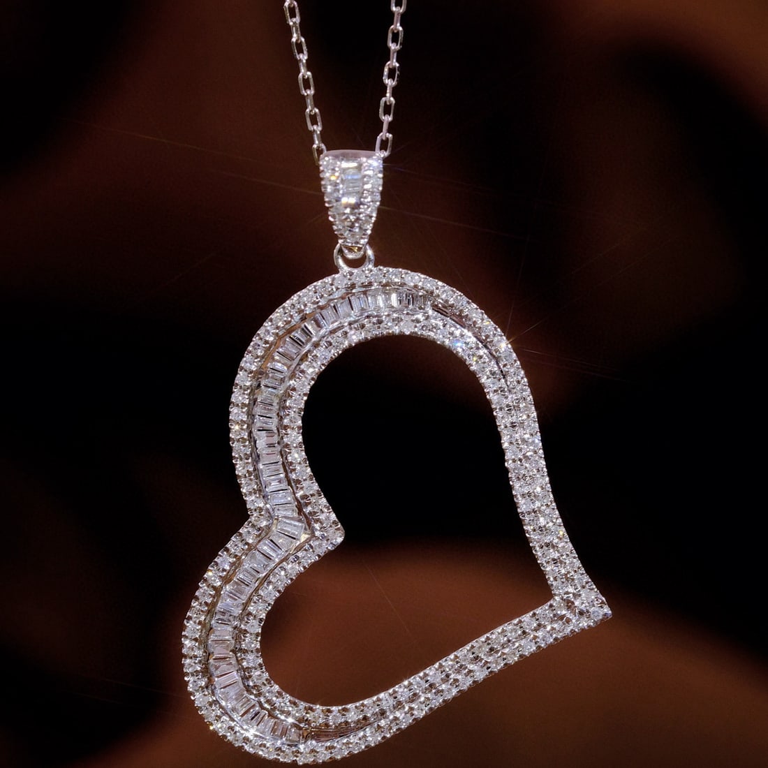14k Gold 0.65 Ct Natural H Diamond Pendant( Without Chain ) - 4