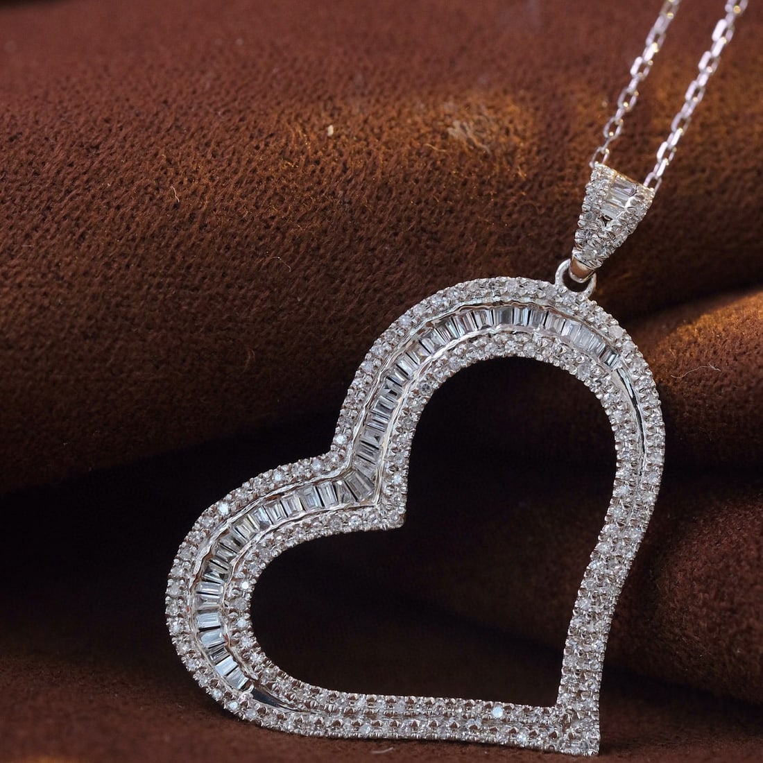 14k Gold 0.65 Ct Natural H Diamond Pendant( Without Chain ) - 5