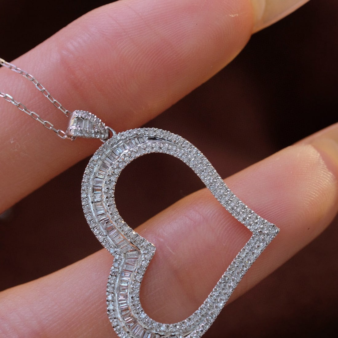 14k Gold 0.65 Ct Natural H Diamond Pendant( Without Chain ) - 6