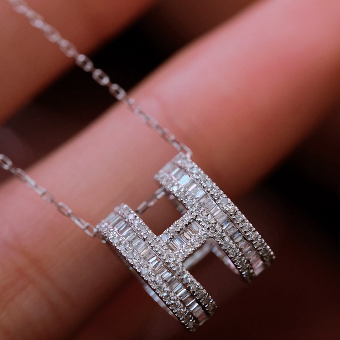 14k Gold 0.35 Ct Natural H Diamond Pendant( Without Chain ) - 4