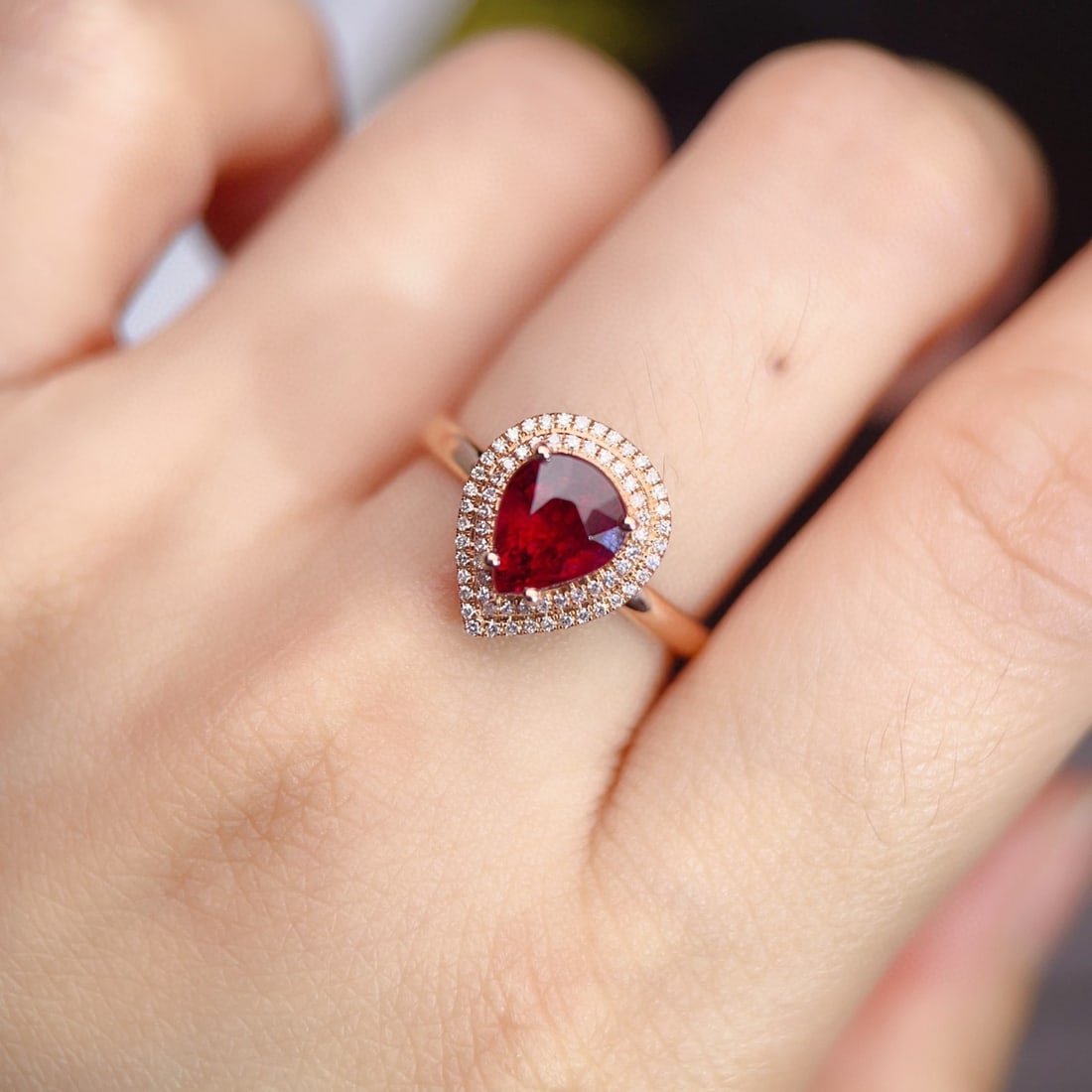 14k Gold 2.04 Ctw Natural Tourmaline & Diamond Ring - 5