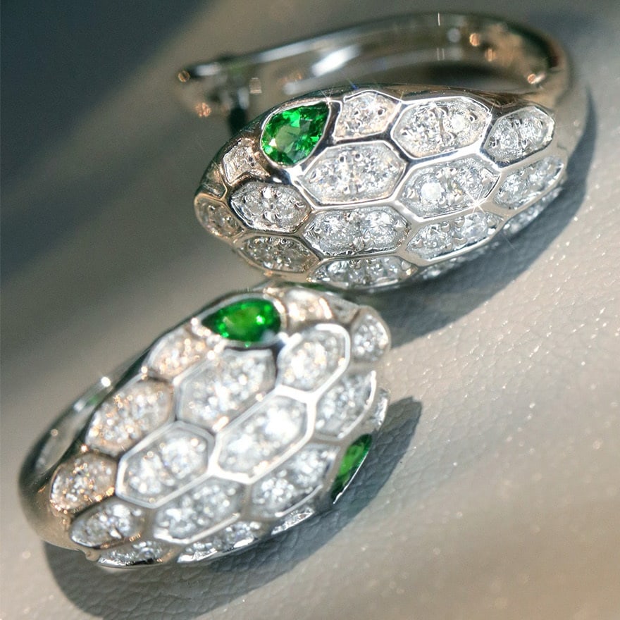 14k Gold 0.38 Ct Natural H Diamond Earrings - 6