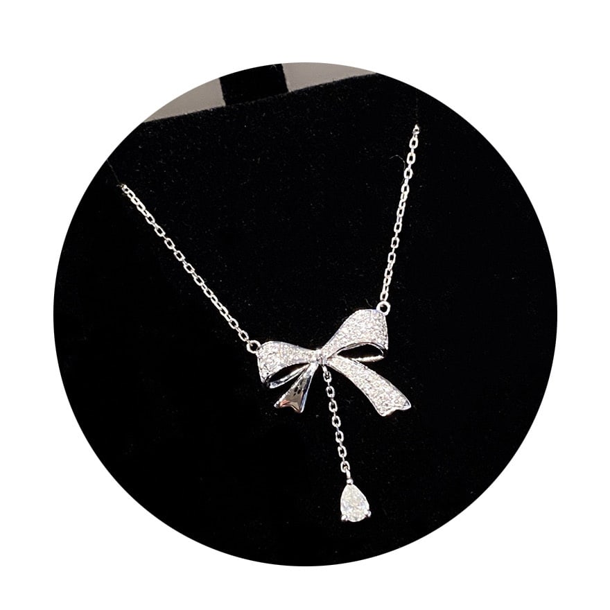 14k Gold 0.25 Ct Natural H Diamond Necklace - 2