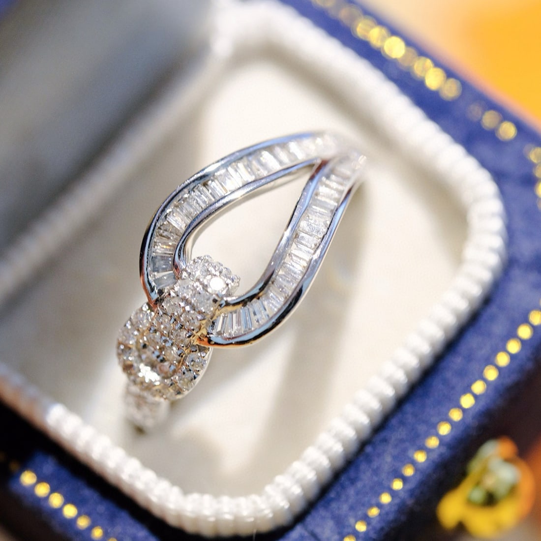 14k Gold 0.5 Ct Natural H Diamond Ring - 2