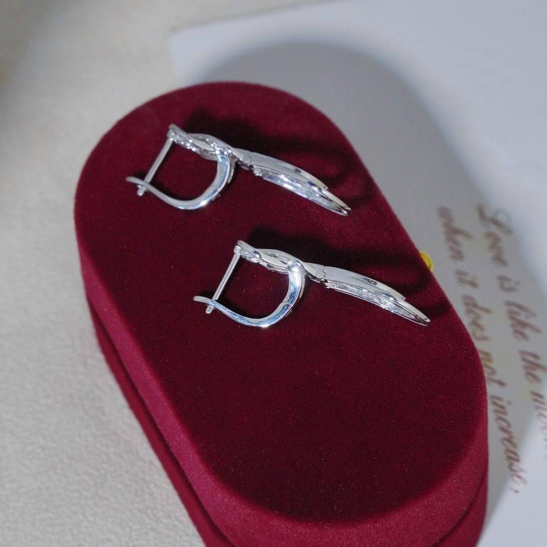 14k Gold 0.56 Ct Natural H Diamond Earrings - 6