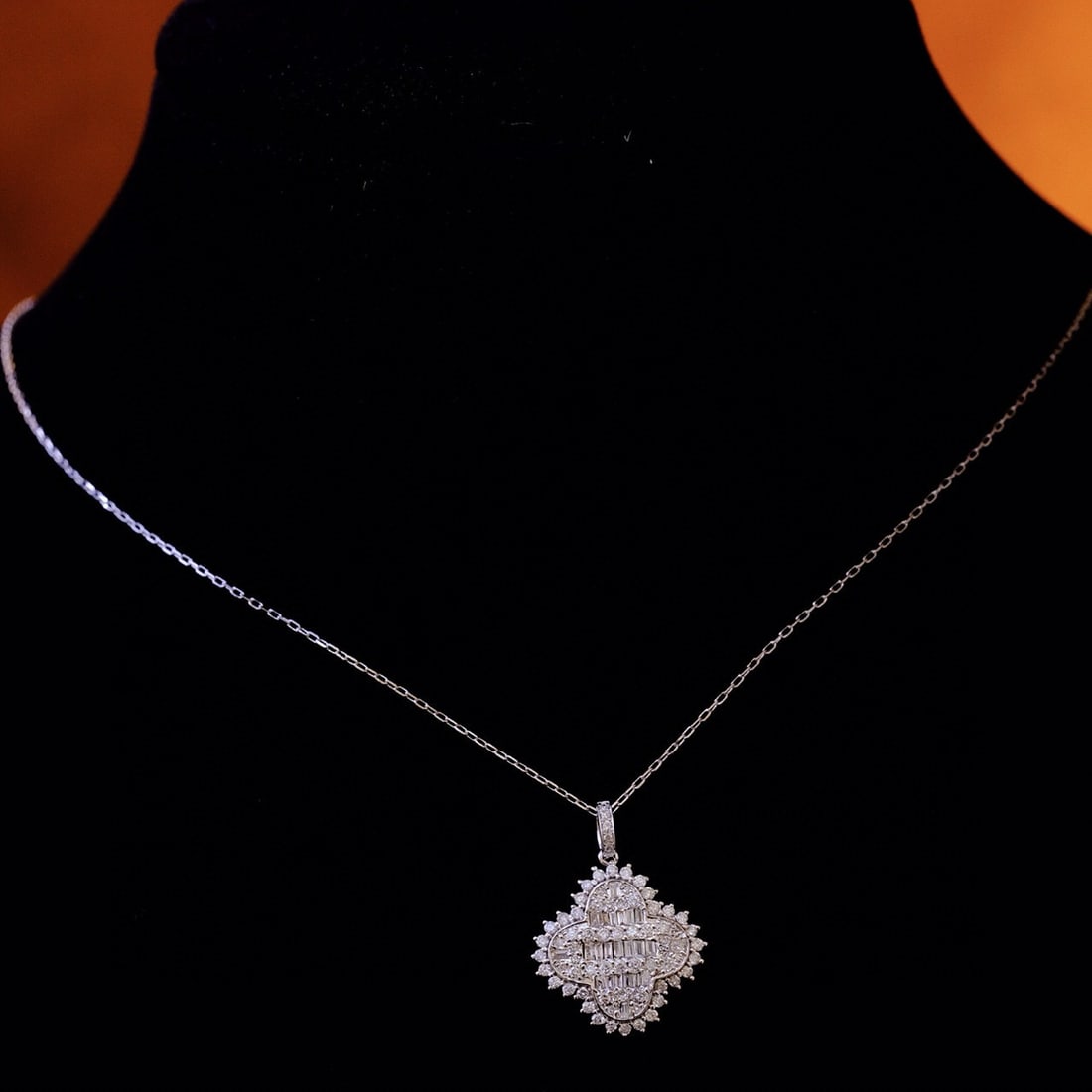 14k Gold 0.75 Ct Natural H Diamond Pendant( Without Chain ) - 5