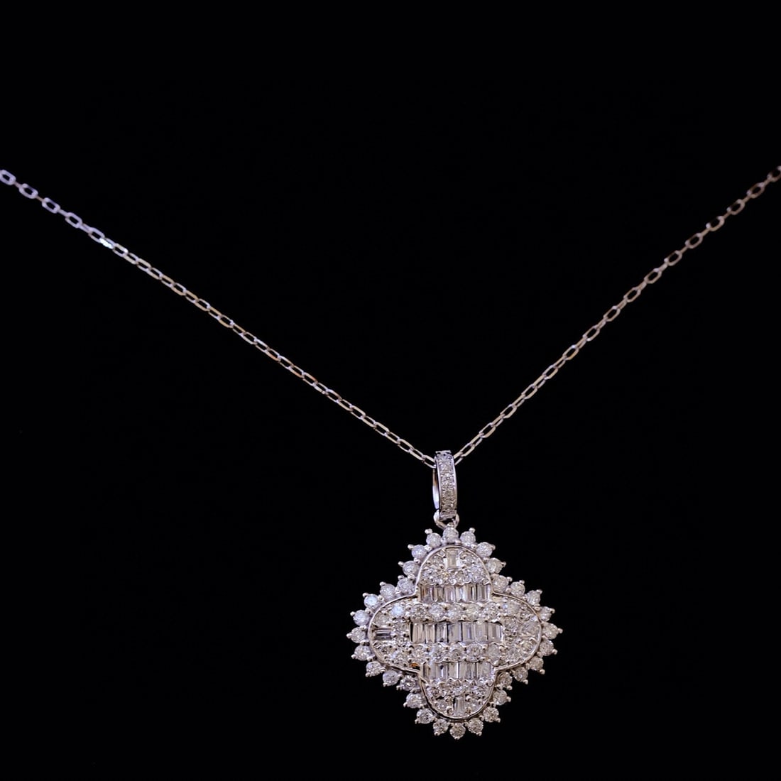 14k Gold 0.75 Ct Natural H Diamond Pendant( Without Chain ) - 6