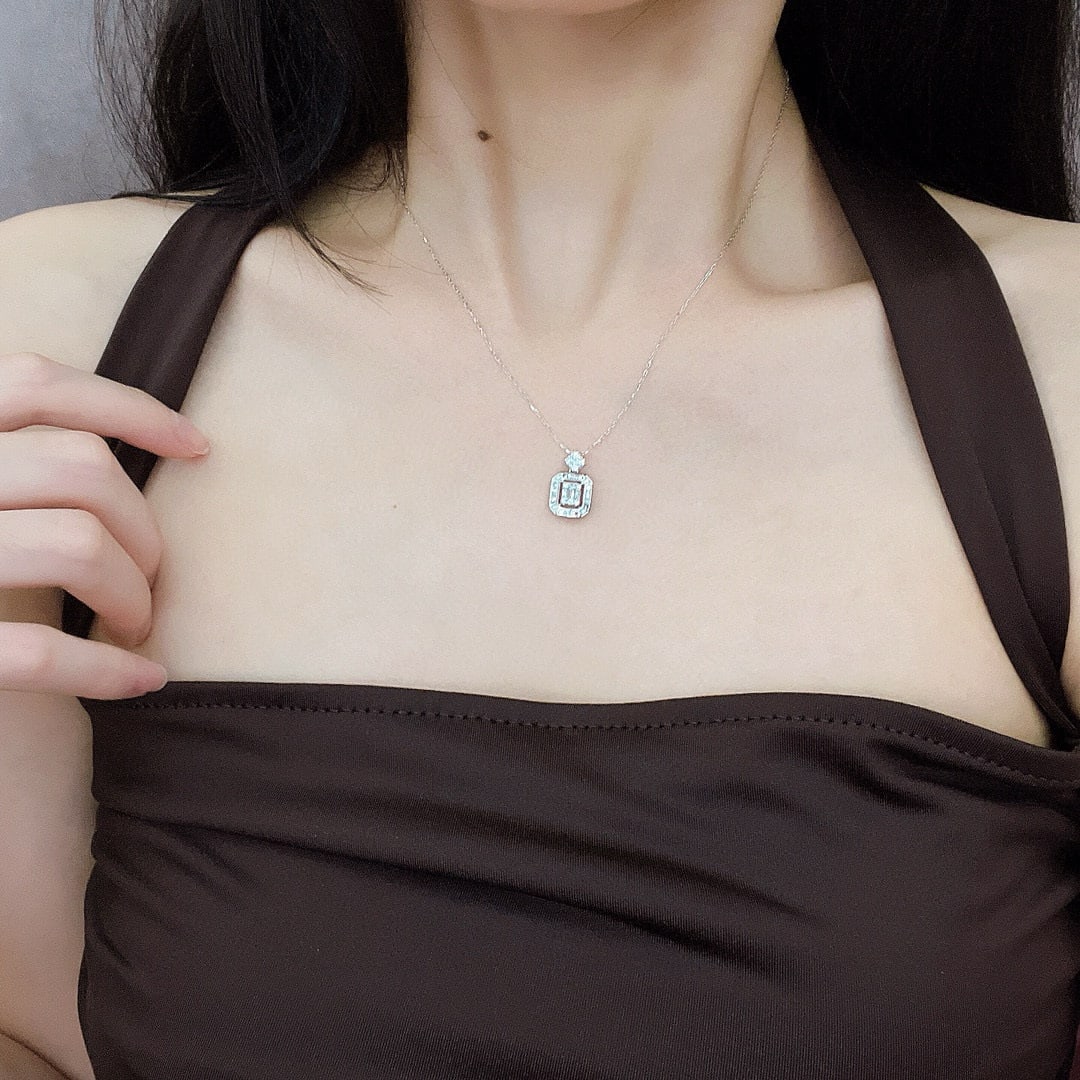 14k Gold 0.4 Ct Natural H Diamond Necklace - 2