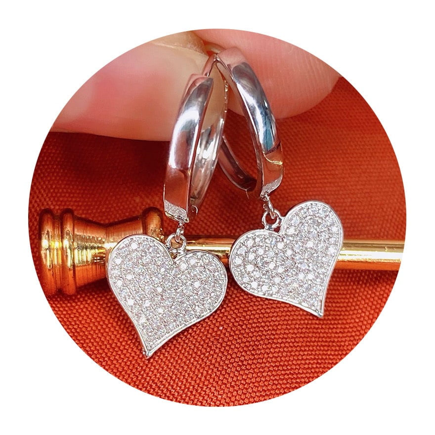 14k Gold 0.35 Ct Natural H Diamond Earrings - 2