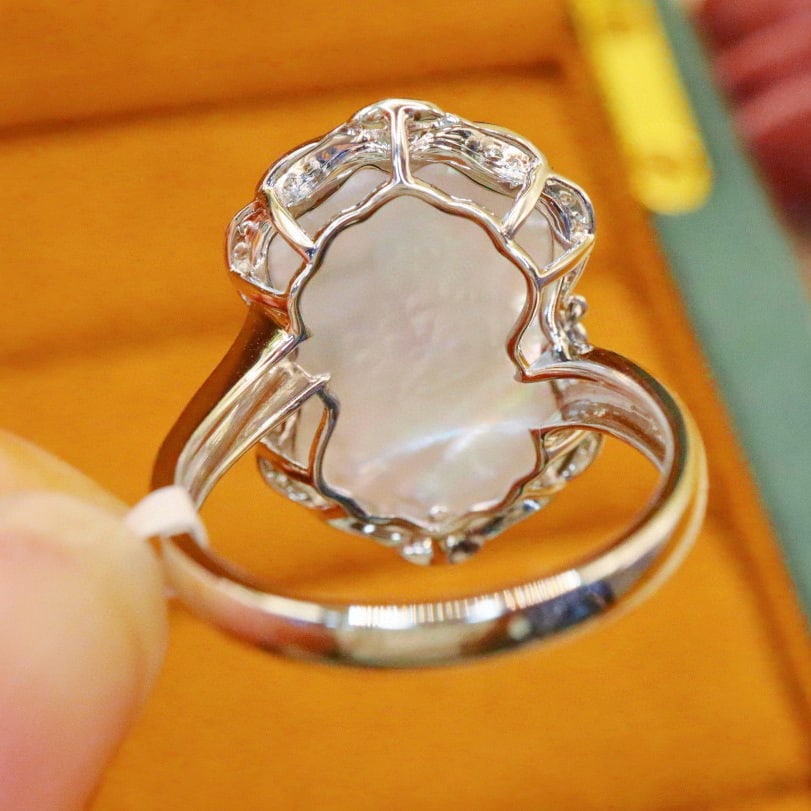 14k Gold 1.79 Ctw Natural Padparadscha Sapphire & Diamond Ring - 4