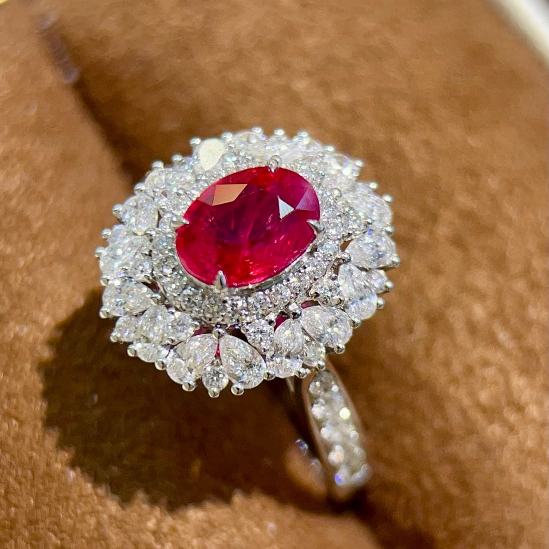 14k Gold 1.97 Ctw Natural Ruby & Diamond Ring - 2