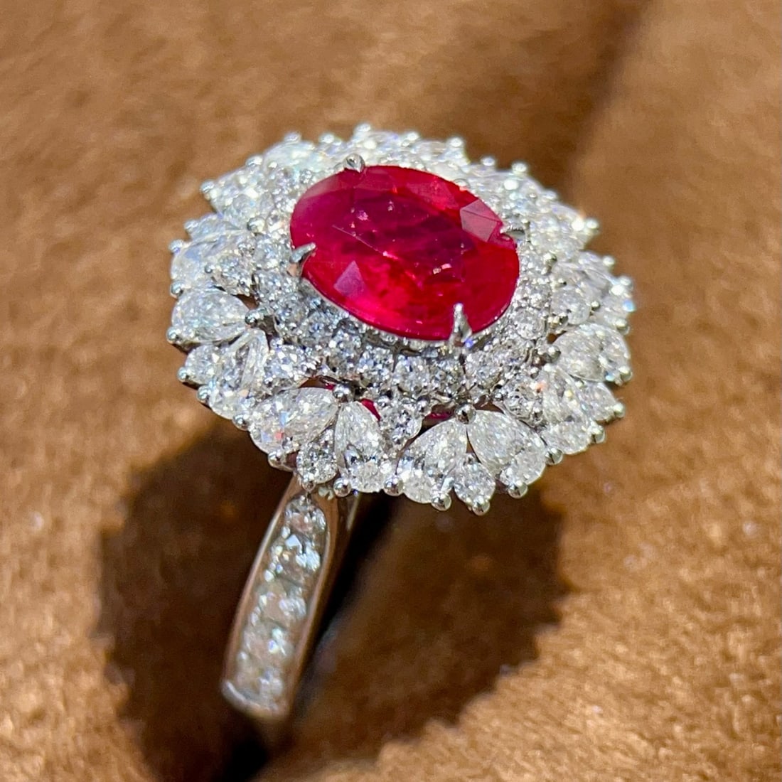 14k Gold 1.97 Ctw Natural Ruby & Diamond Ring - 3