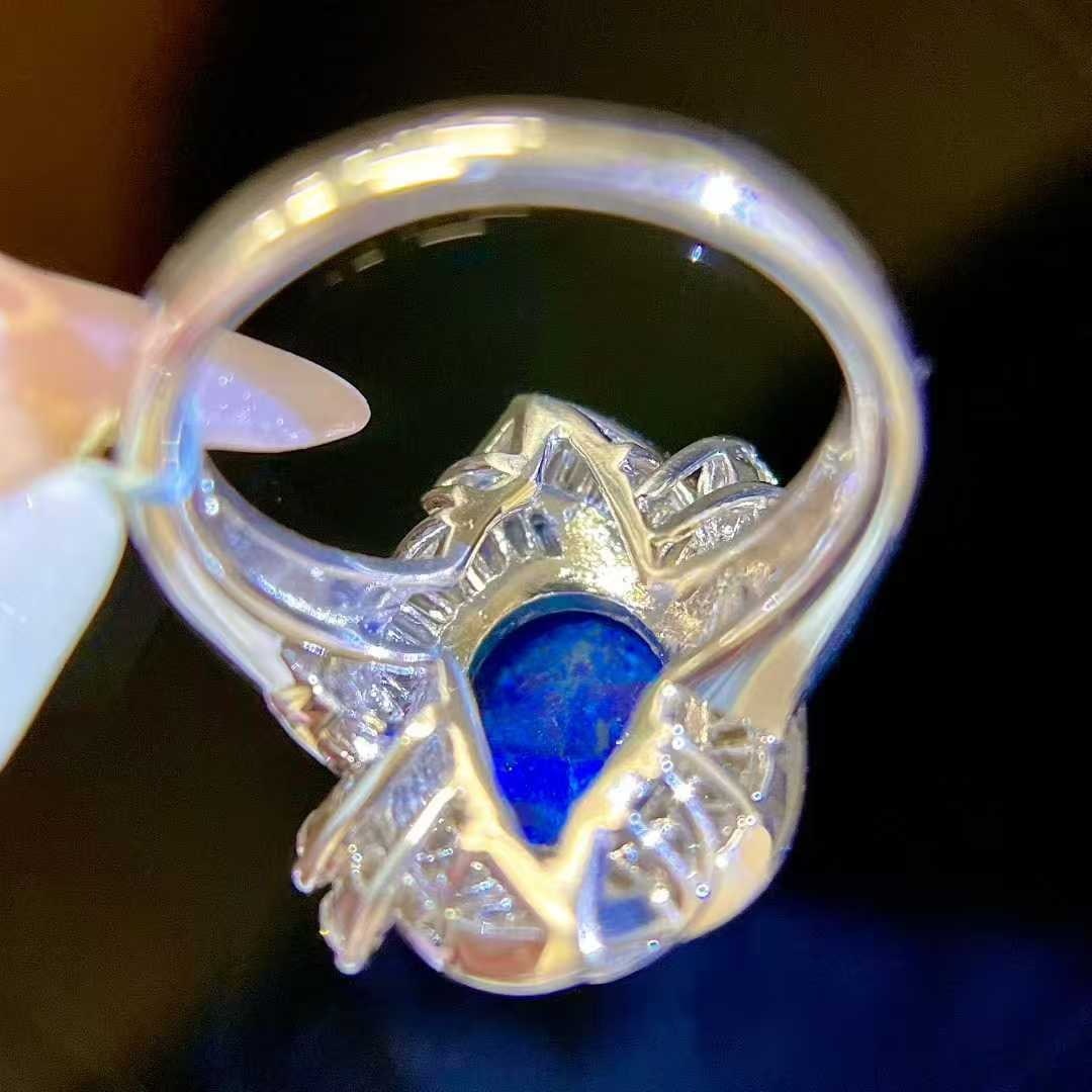 14k Gold 3.11 Ctw Natural Opal & Diamond Ring - 6