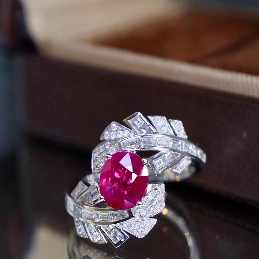 14k Gold 1.96 Ctw Natural Ruby & Diamond Ring - 5